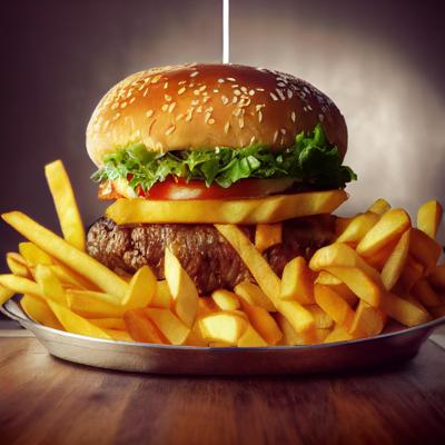 Pila de hamburguesas