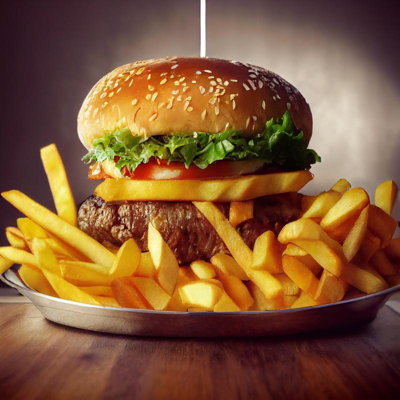 Pila de hamburguesas