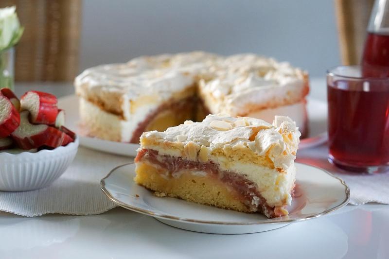 Pastel de ruibarbo