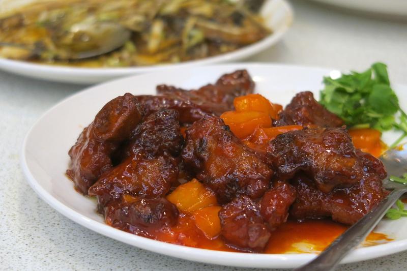 Cañón en salsa Agridulce