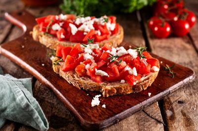 Tomates asados & Stracciatella