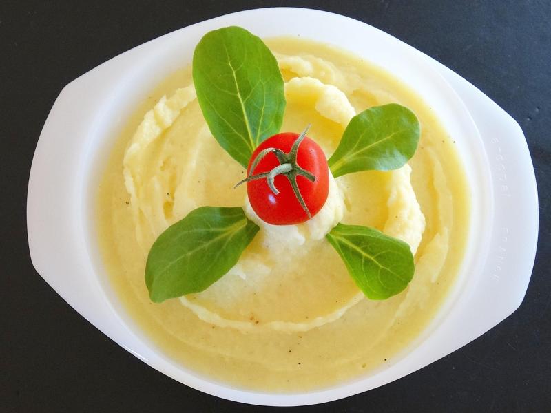 Puré de papa cremoso