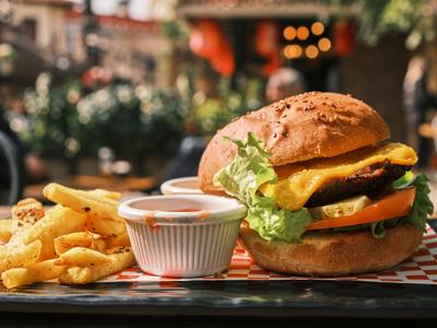 Hamburguesa Filete de Pollo y Queso