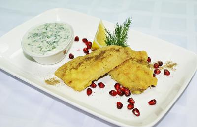 Filete de pesca blanca apanado