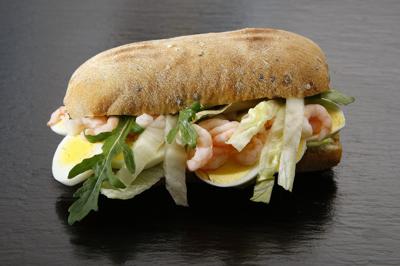 sanduche de camarones